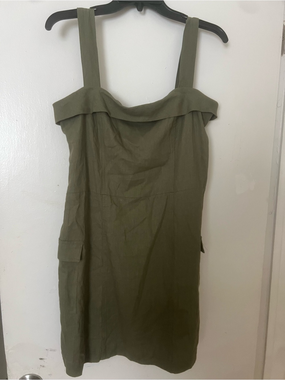 SO Olive Green Sleeveless Mini Dress
